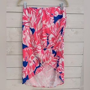 Lilly Pulitzer high low wrap skirt Small
